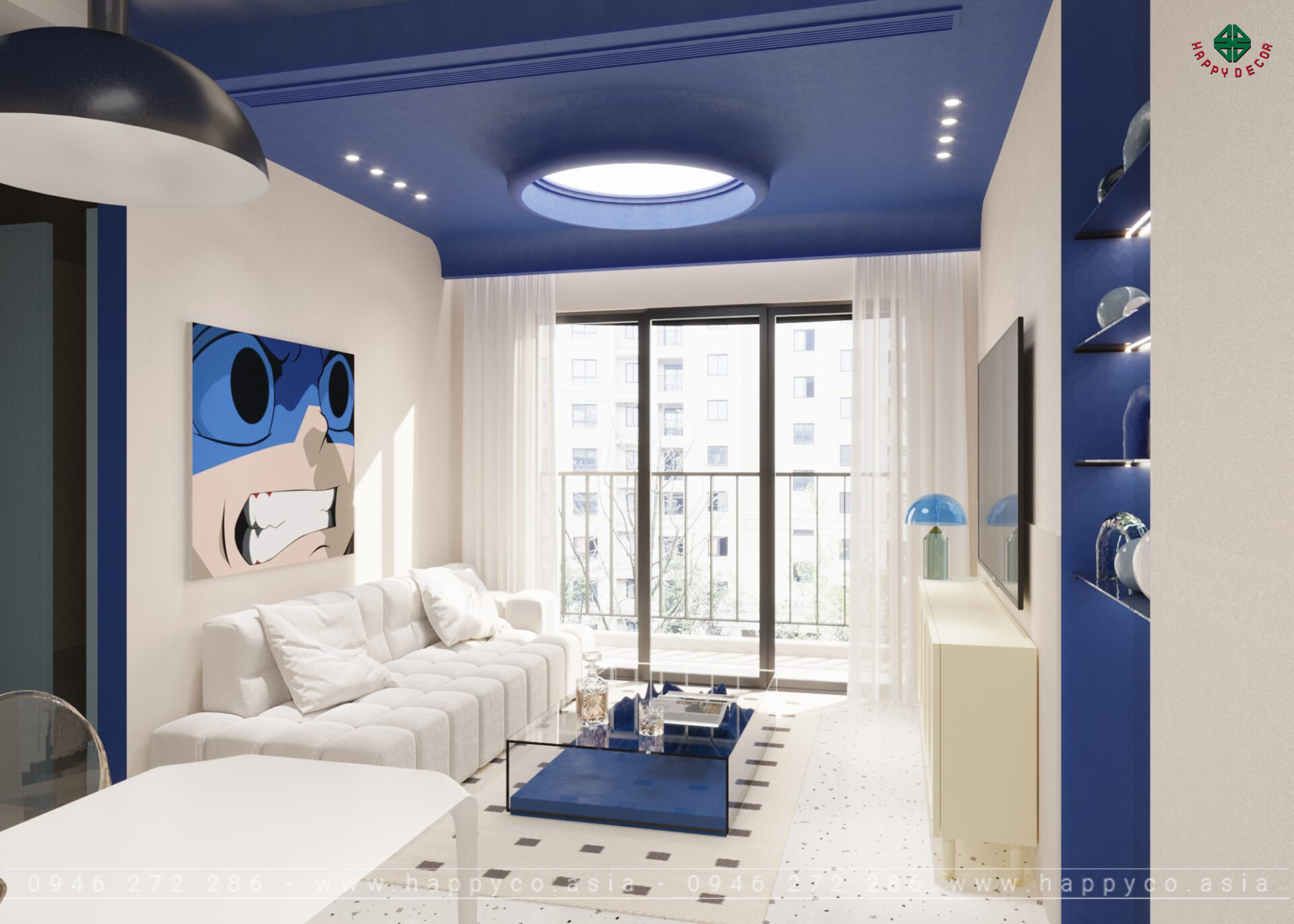 Blue House - Nơi Bình Yên và Truyền Cảm Hứng - Mẫu 02