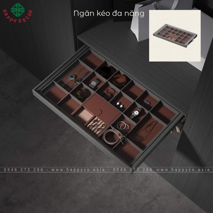 Thiết kế thi công tủ áo cánh kính Biên Hòa - Mẫu 08