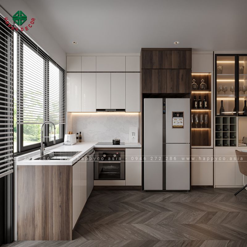 Phối màu hài hòa nhưng vẫn nổi bật, tạo điểm nhấn cho từng không gian, phù hợp với xu hướng thời đại.