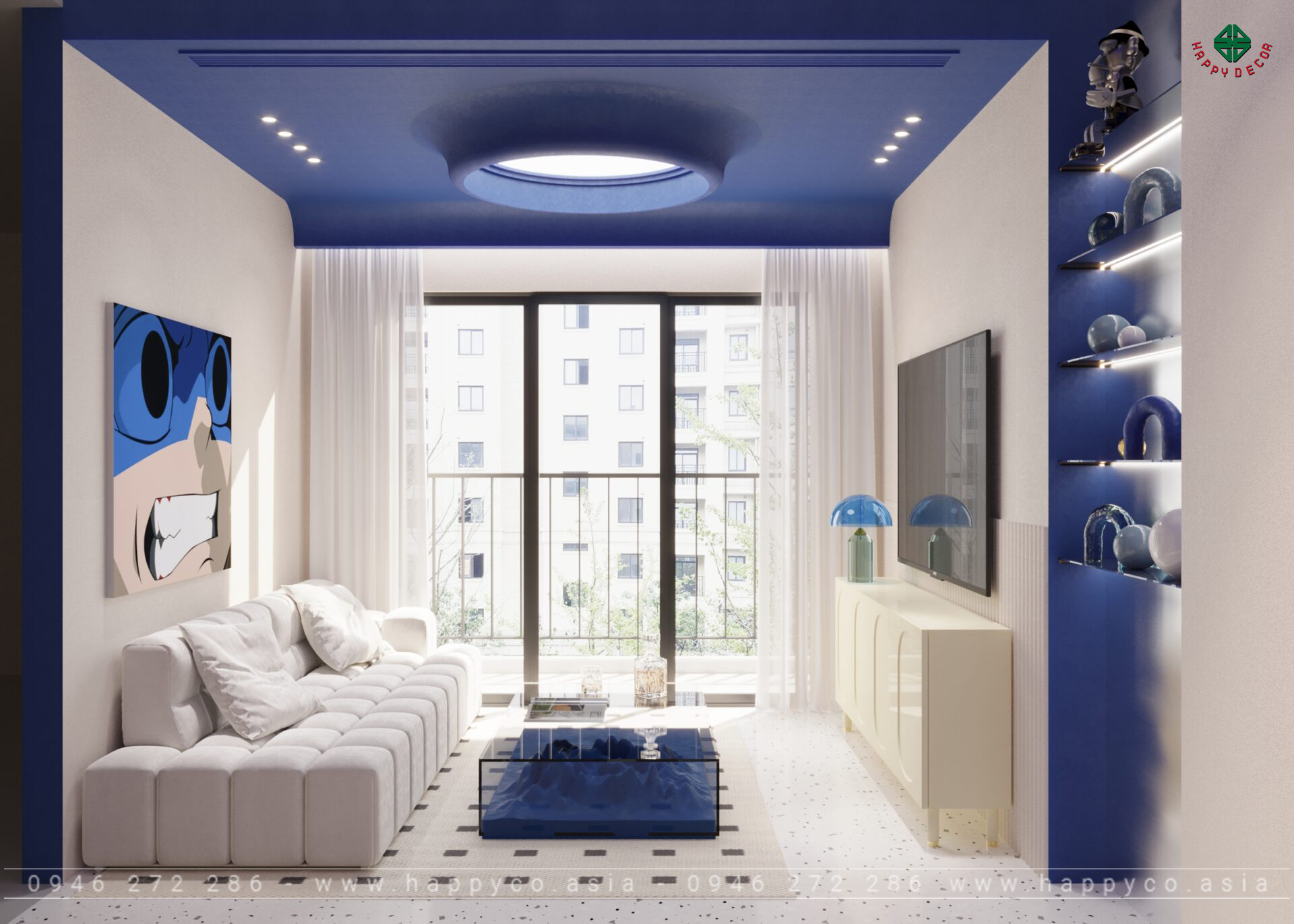 Blue House - Nơi Bình Yên và Truyền Cảm Hứng - Mẫu 06