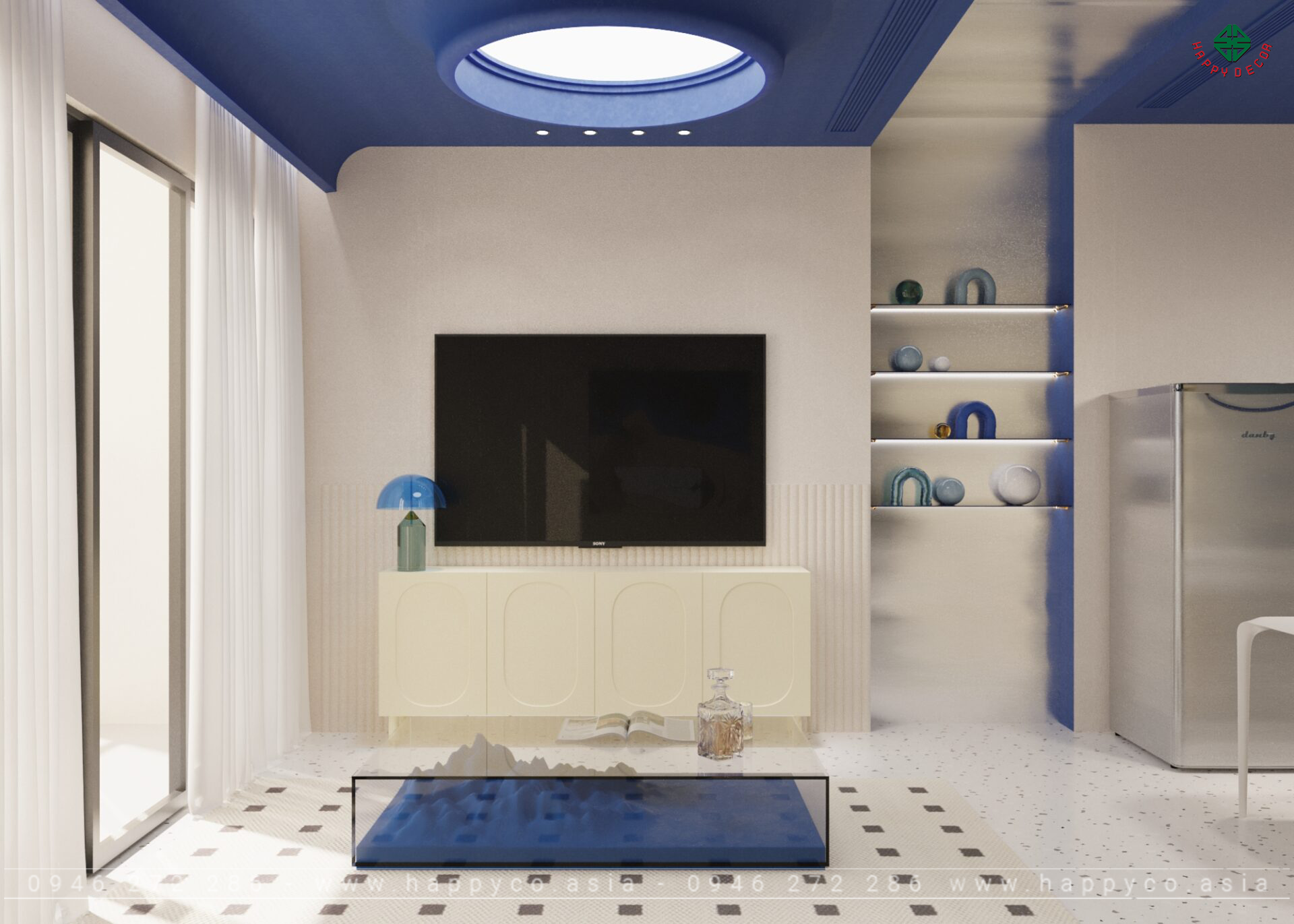 Blue House - Nơi Bình Yên và Truyền Cảm Hứng - Mẫu 11