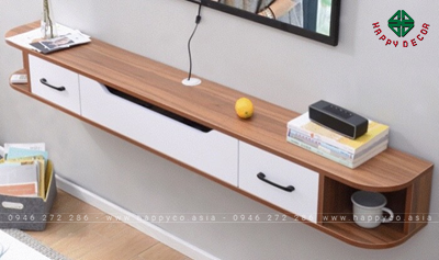 Kệ Tivi gỗ cồng nghiệp treo tường KT6822