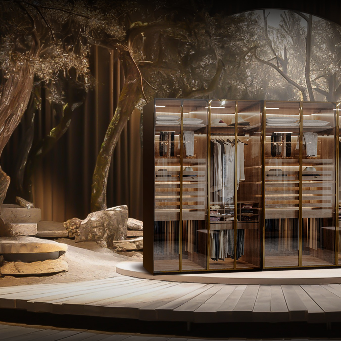 Tủ áo cánh kính