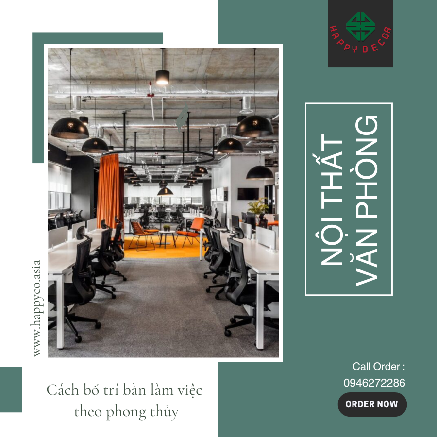 7 cách bố trí văn phòng làm việc theo phong thủy
