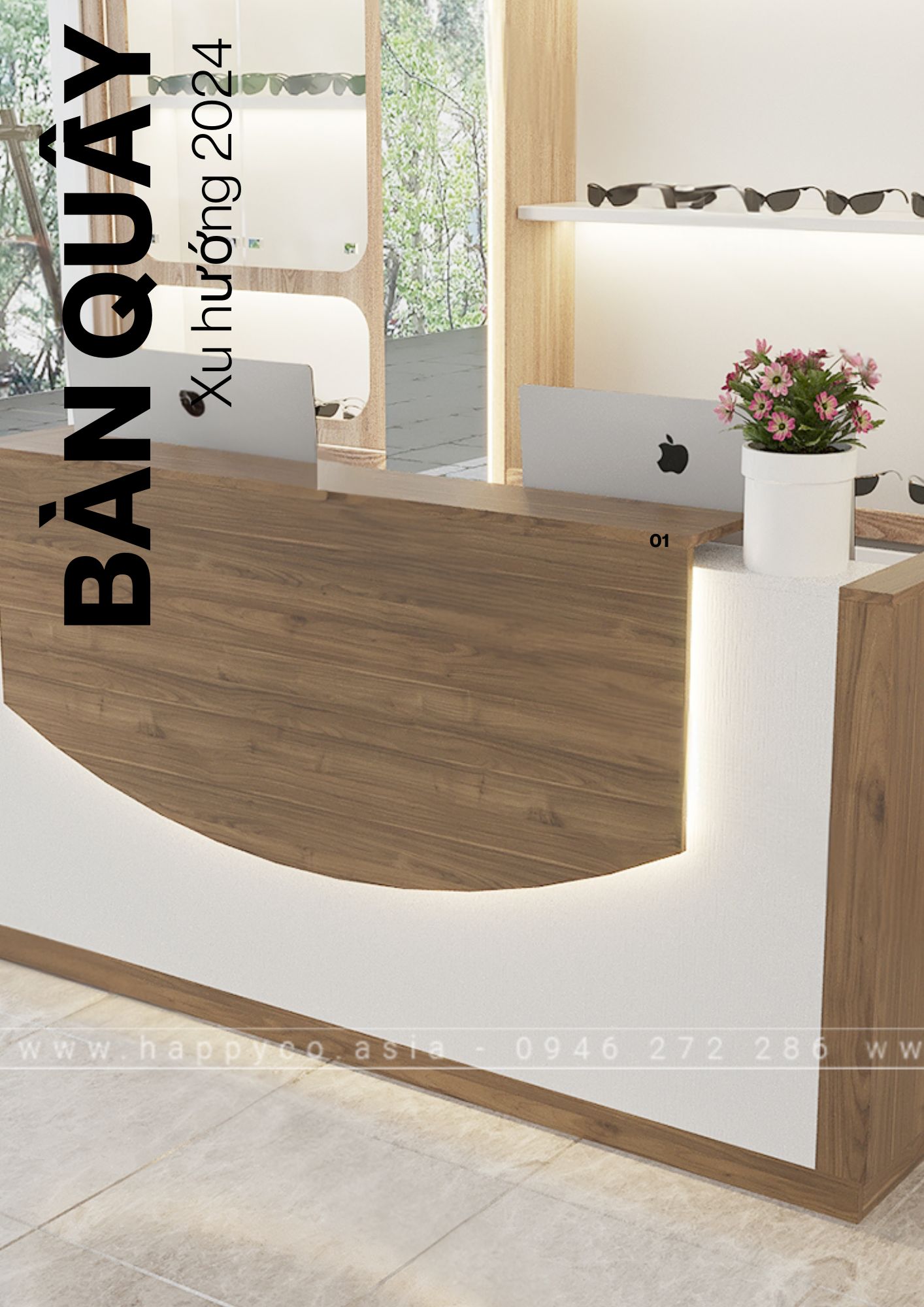 Tính năng của bàn quầy thu ngân tối ưu hóa không gian