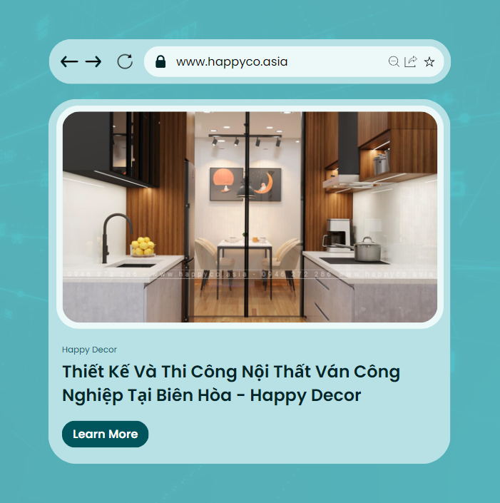 Thiết kế thi công nội thất bằng ván công nghiệp tại Biên Hòa - Happy Decor