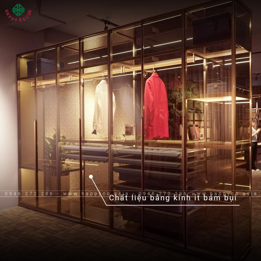 Chất liệu kịnh ít bám bụi thuận tiện việc vệ sinh