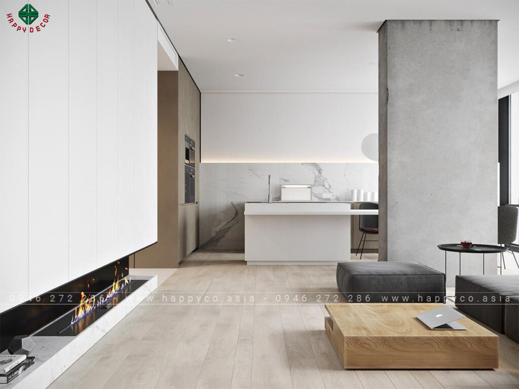 Phong cách thiết kế hiện đại tối giản - Mẫu 07