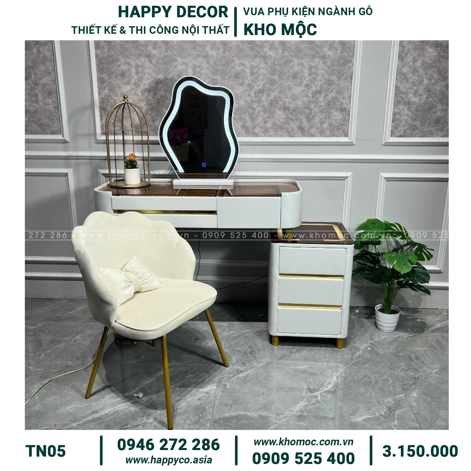Gỗ MDF bọc nhựa không chỉ mang lại vẻ đẹp sang trọng, mà còn đảm bảo độ bền và dễ dàng vệ sinh.