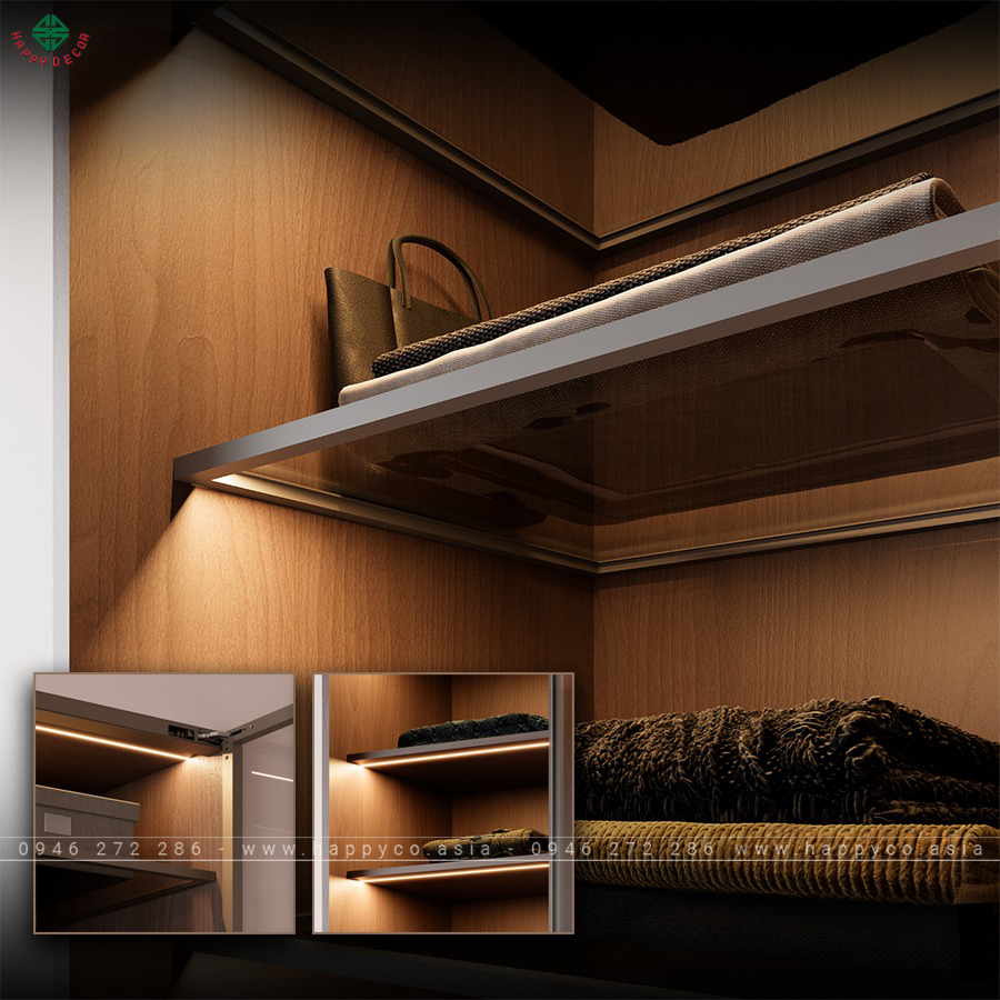 Tủ quần áo âm tường hiện đại 2024 - Mẫu 06