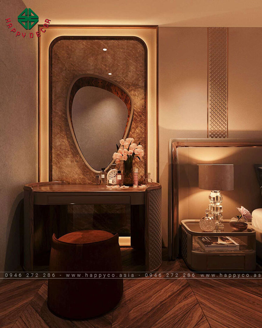 Tủ đầu giường tạo điểm nhấn cho phòng ngủ