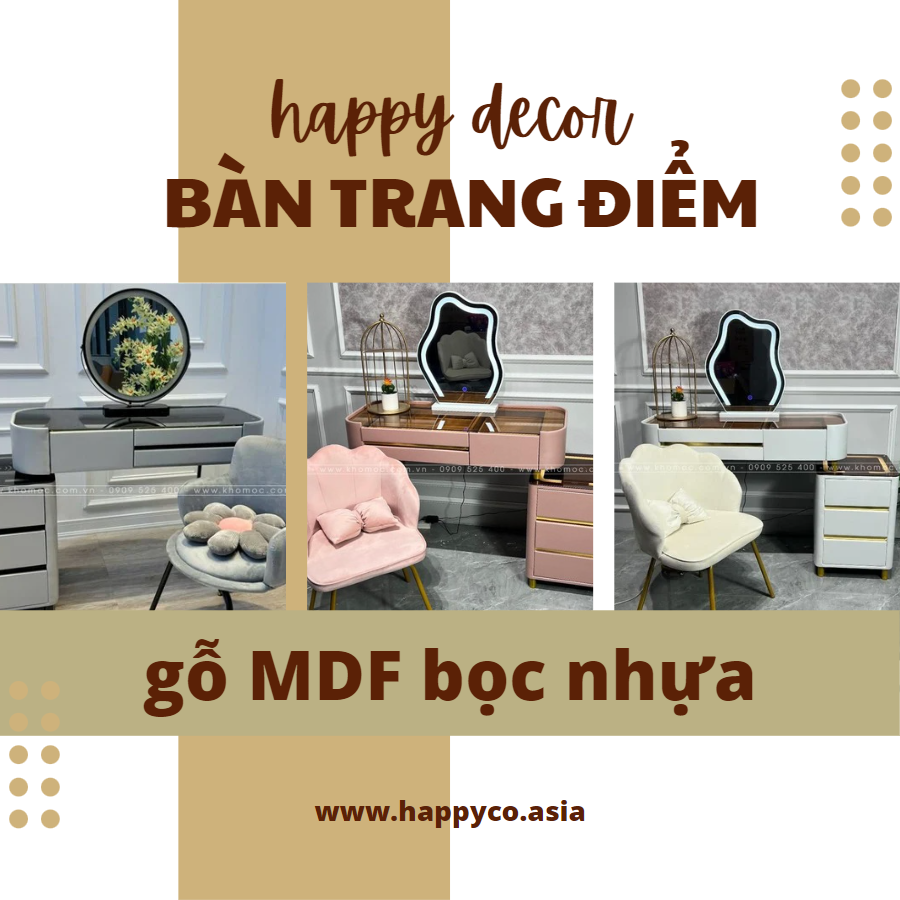 Bàn Trang Điểm Sang Trọng Tại Happy Decor Biên Hòa