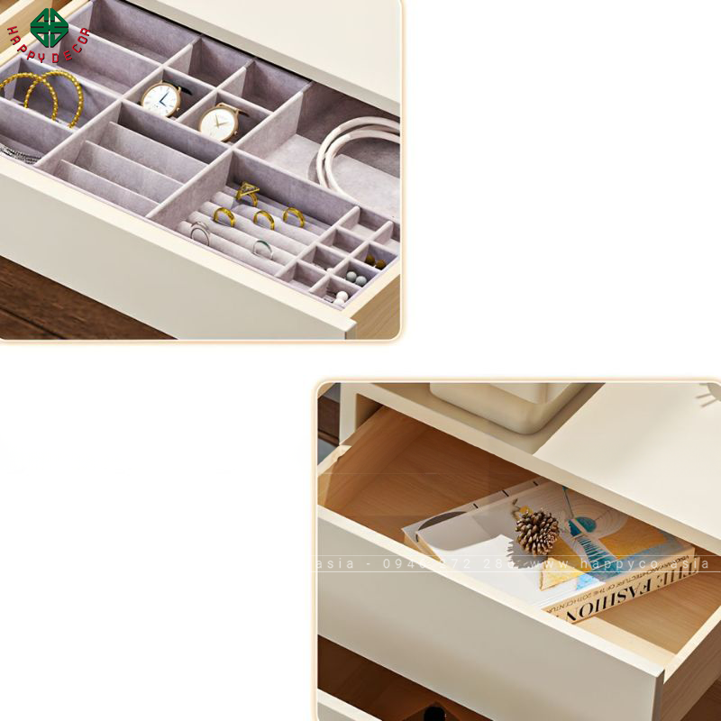 Chất lượng đảm bảo cho khách hàng yên tâm thoải mái khi sử dụng bàn trang điểm của chúng tôi