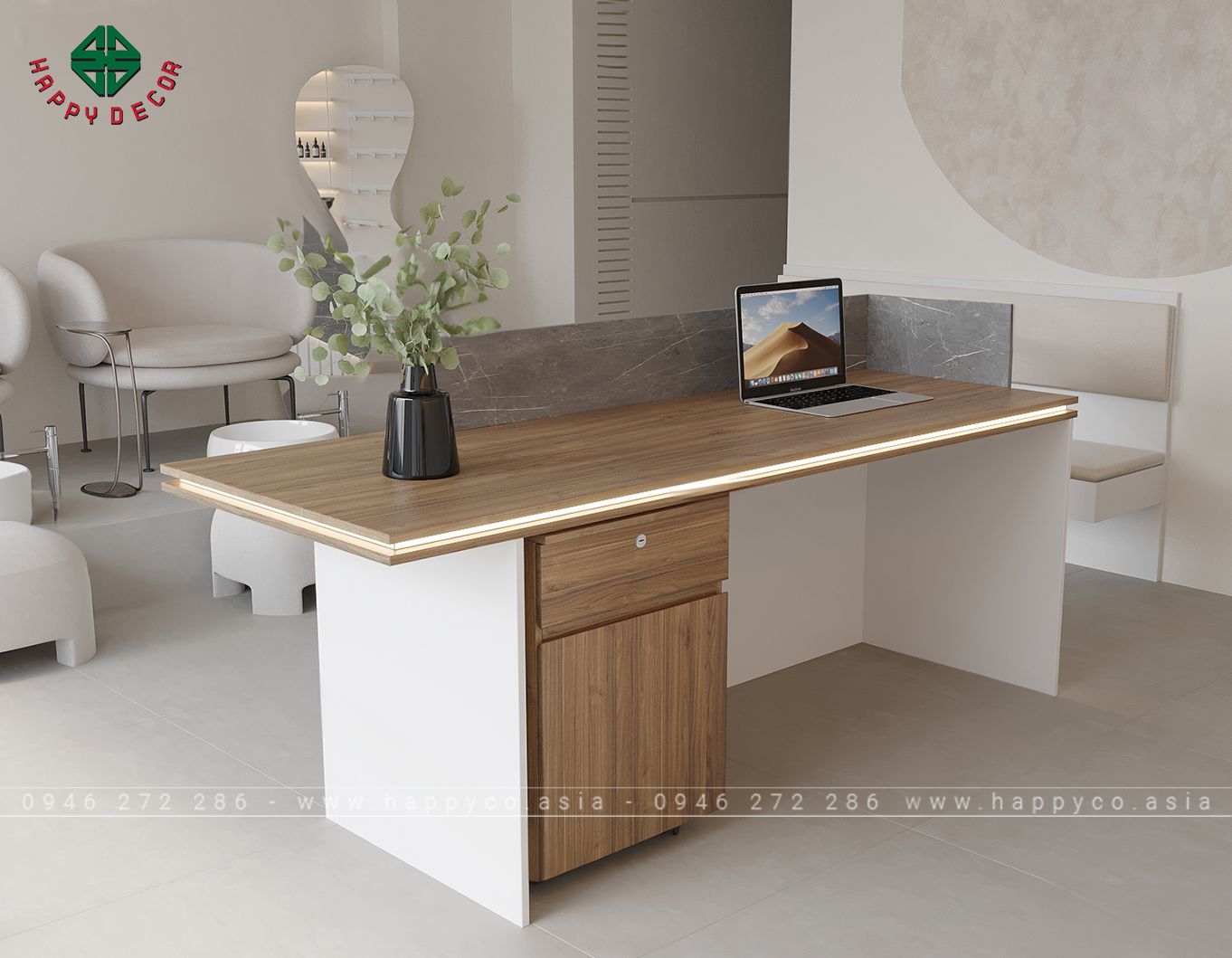 Mẫu bàn thu ngân shop quần áo BQ6804