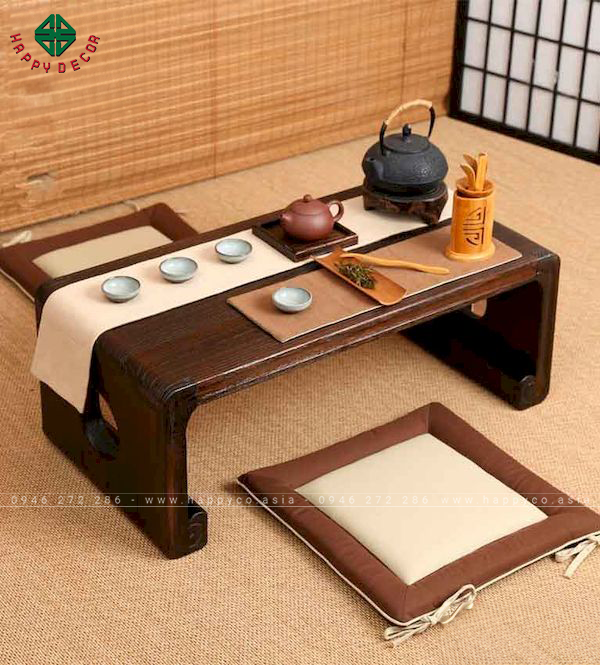 Bàn trà phẳng mẫu phong cách Nhật Bản -2