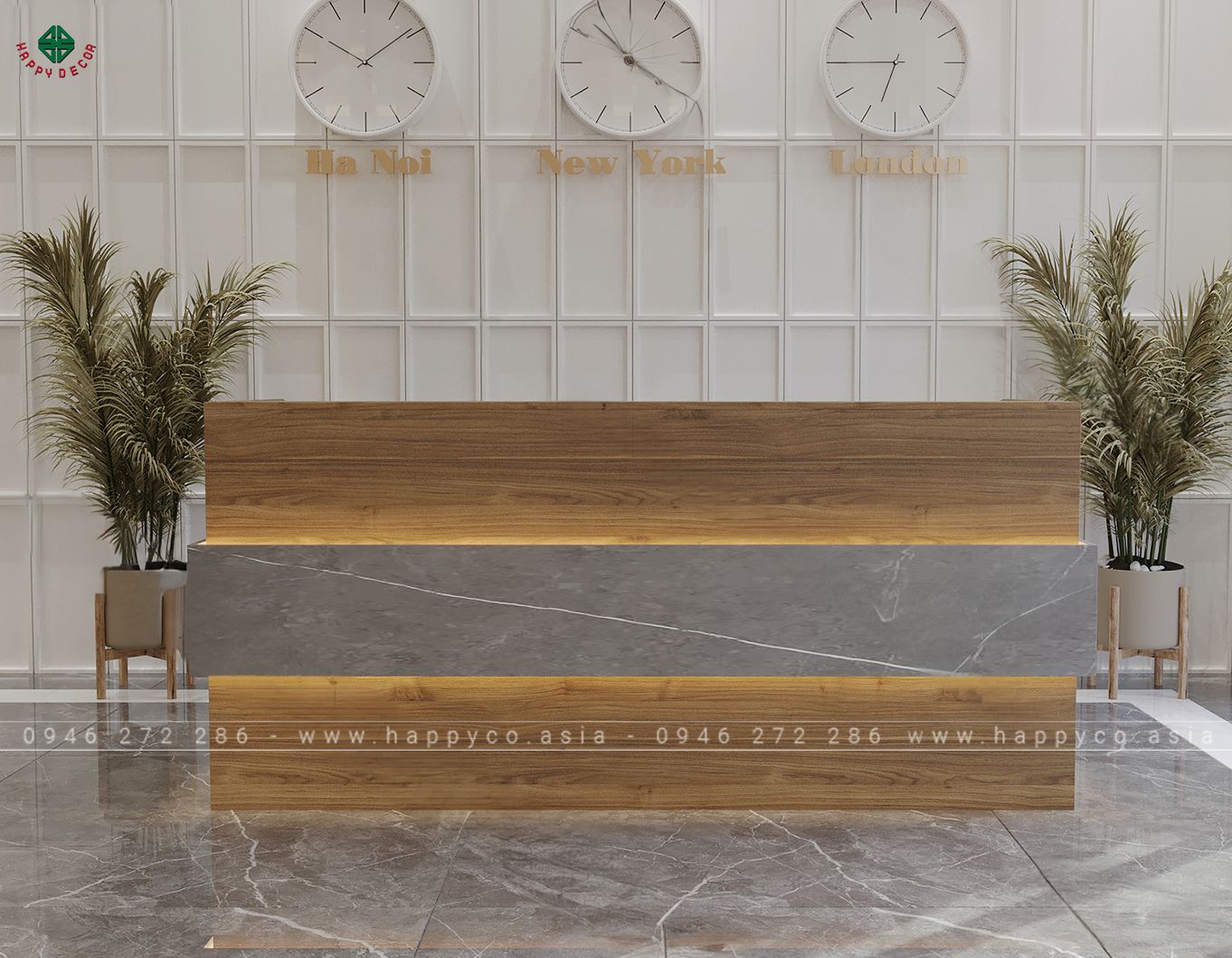 Mẫu bàn thu ngân đẹp BQ6808