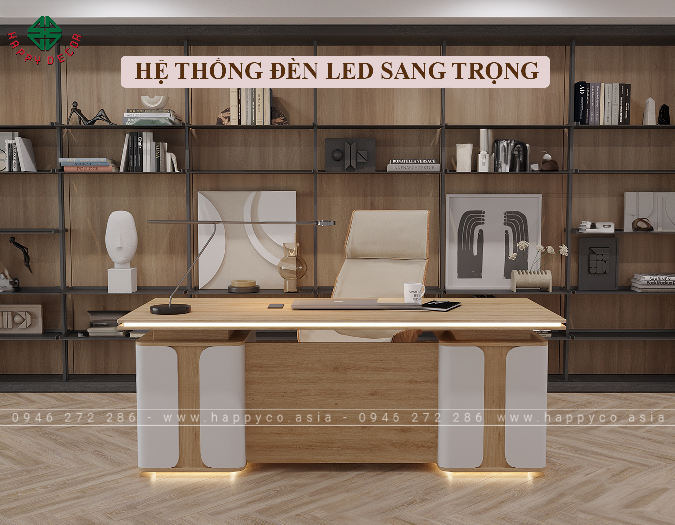 Mẫu bàn giám đốc hiện đại DT6801