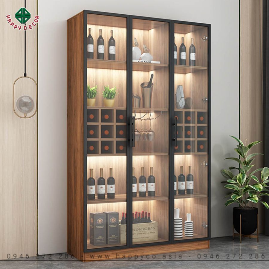 Mẫu tủ rượu cửa kính 1 Mẫu tủ rượu cửa kính 1