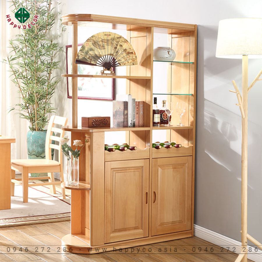 Mẫu tủ rượu kết hợp kệ trang trí 6 Mẫu tủ rượu kết hợp kệ trang trí 6