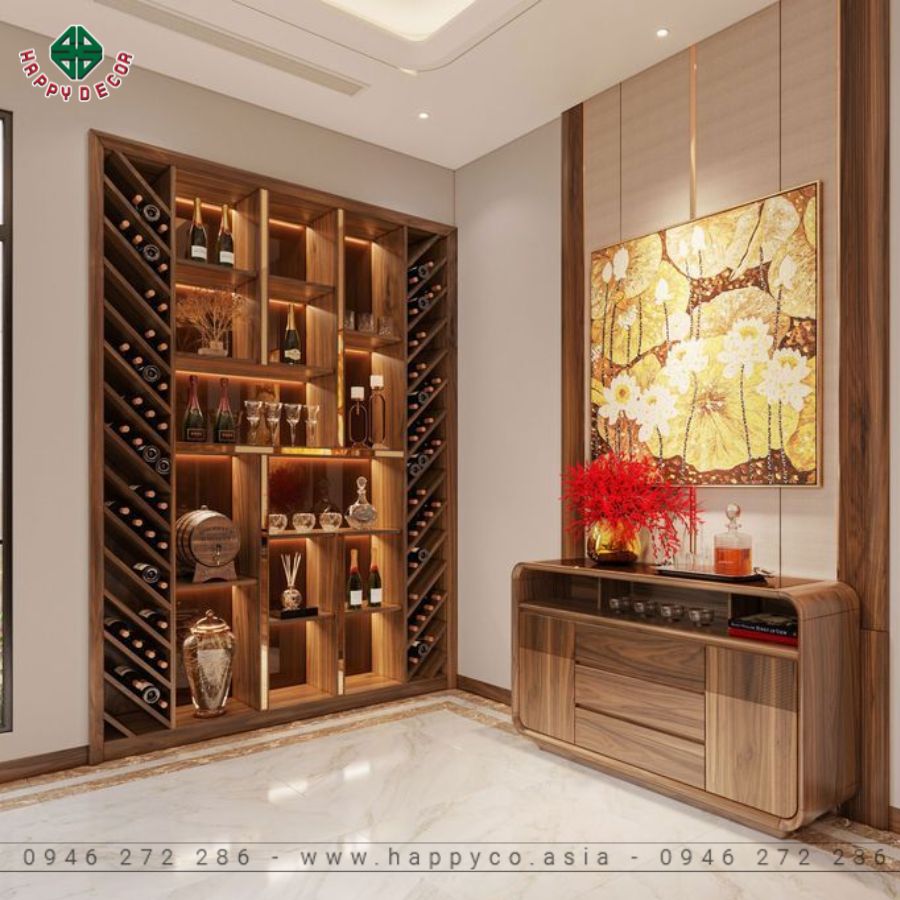 Mẫu tủ rượu âm tường 5 Mẫu tủ rượu âm tường 5
