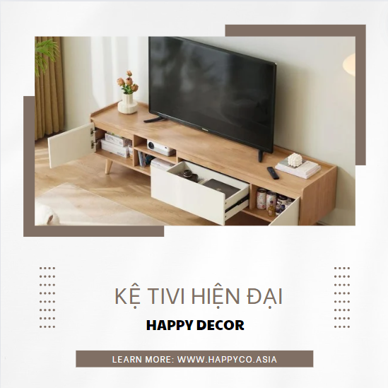 5 mẫu kệ Tivi tại Happy Decor - Biên Hòa