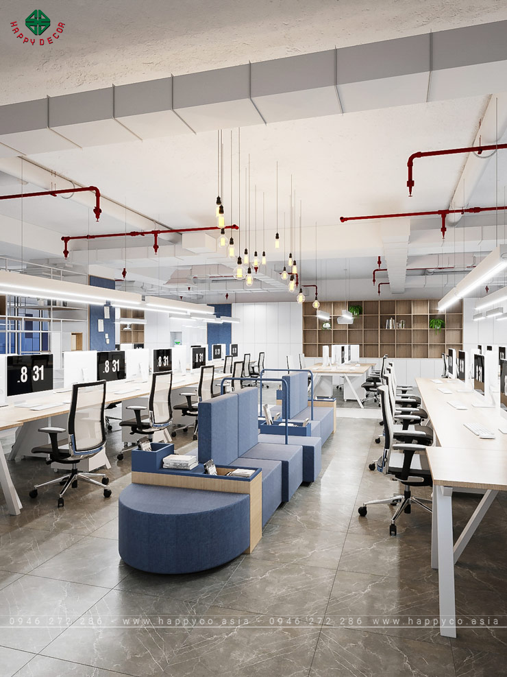 Nội thất văn phòng đẹp hiện đại 2024 - Mẫu 03