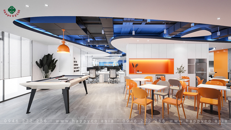 Nội thất văn phòng đẹp, hiện đại 2024 - Mẫu 01