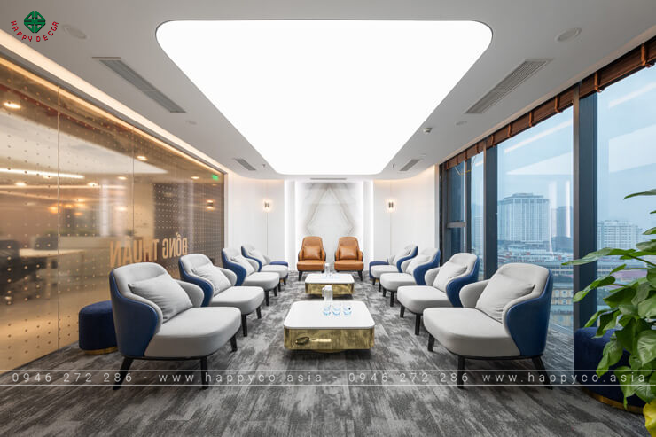 Nội thất văn phòng đẹp, hiện đại 2024 - Mẫu 02