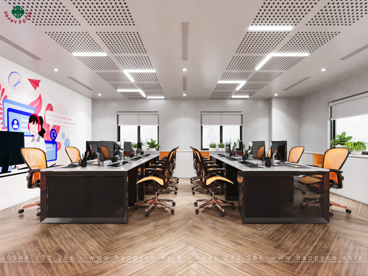 Nội thất văn phòng đẹp hiện đại 2024 - Mẫu 04