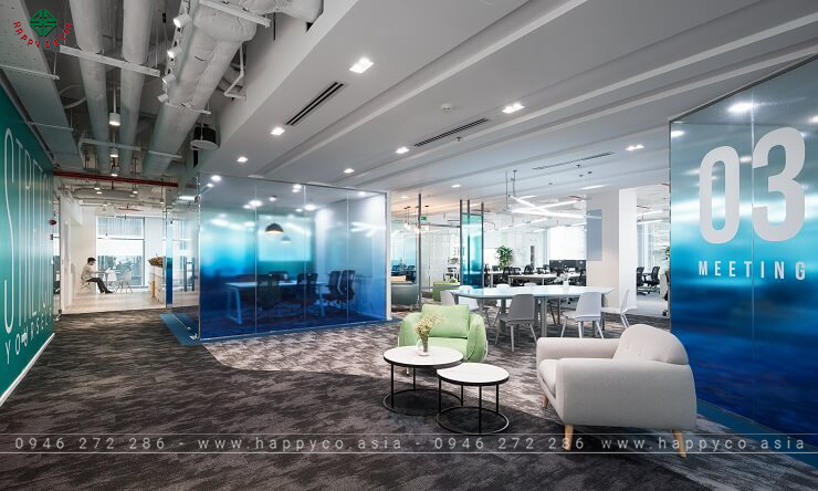 Nội thất văn phòng đẹp hiện đại 2024 - Mẫu 06