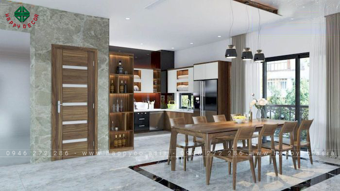 Sự tinh tế ấn tượng với chất liệu gỗ óc chó