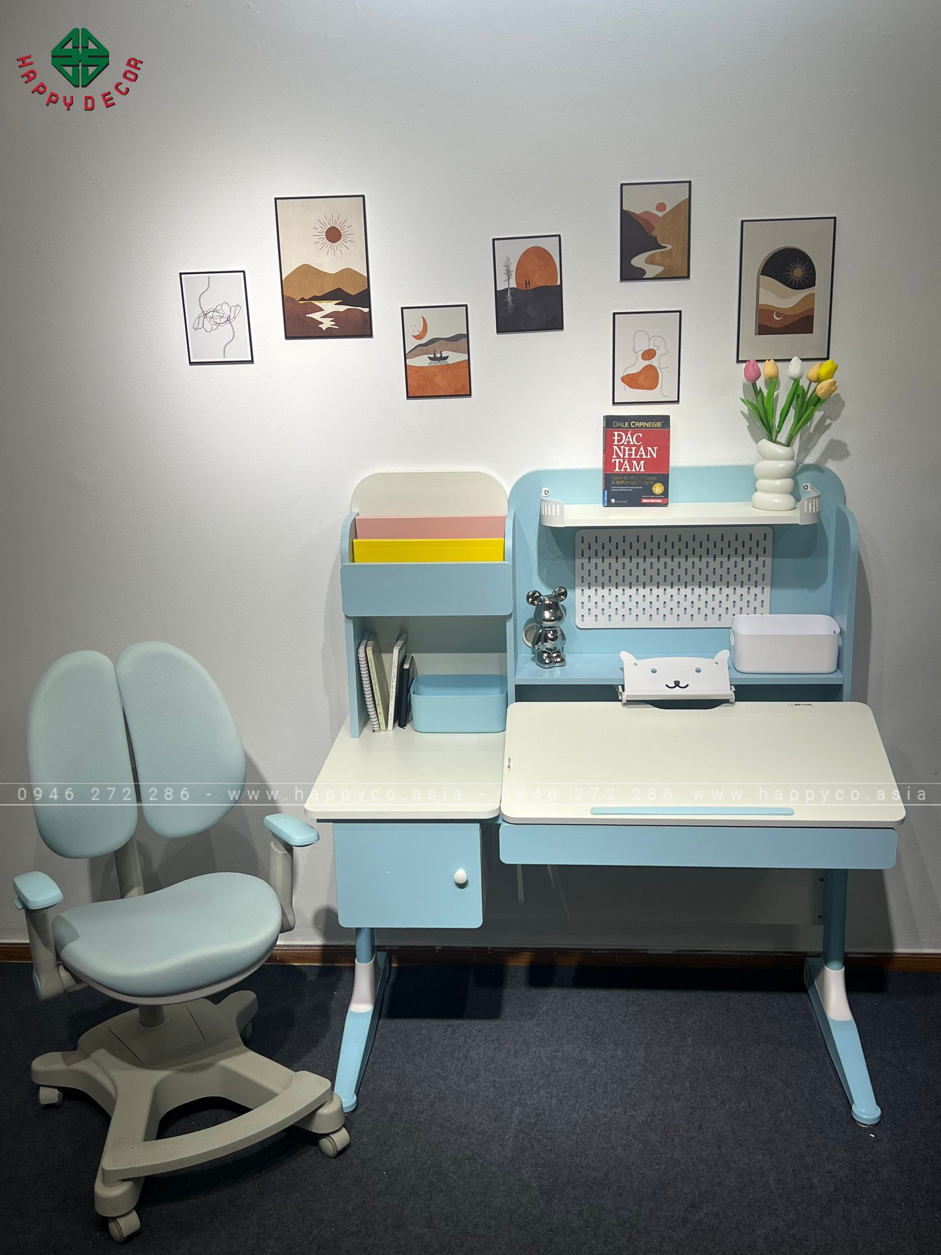 Bàn học chống gù trẻ em BCG11