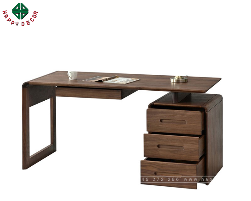 Tối ưu hóa không gian phòng bằng bàn học gỗ óc chó