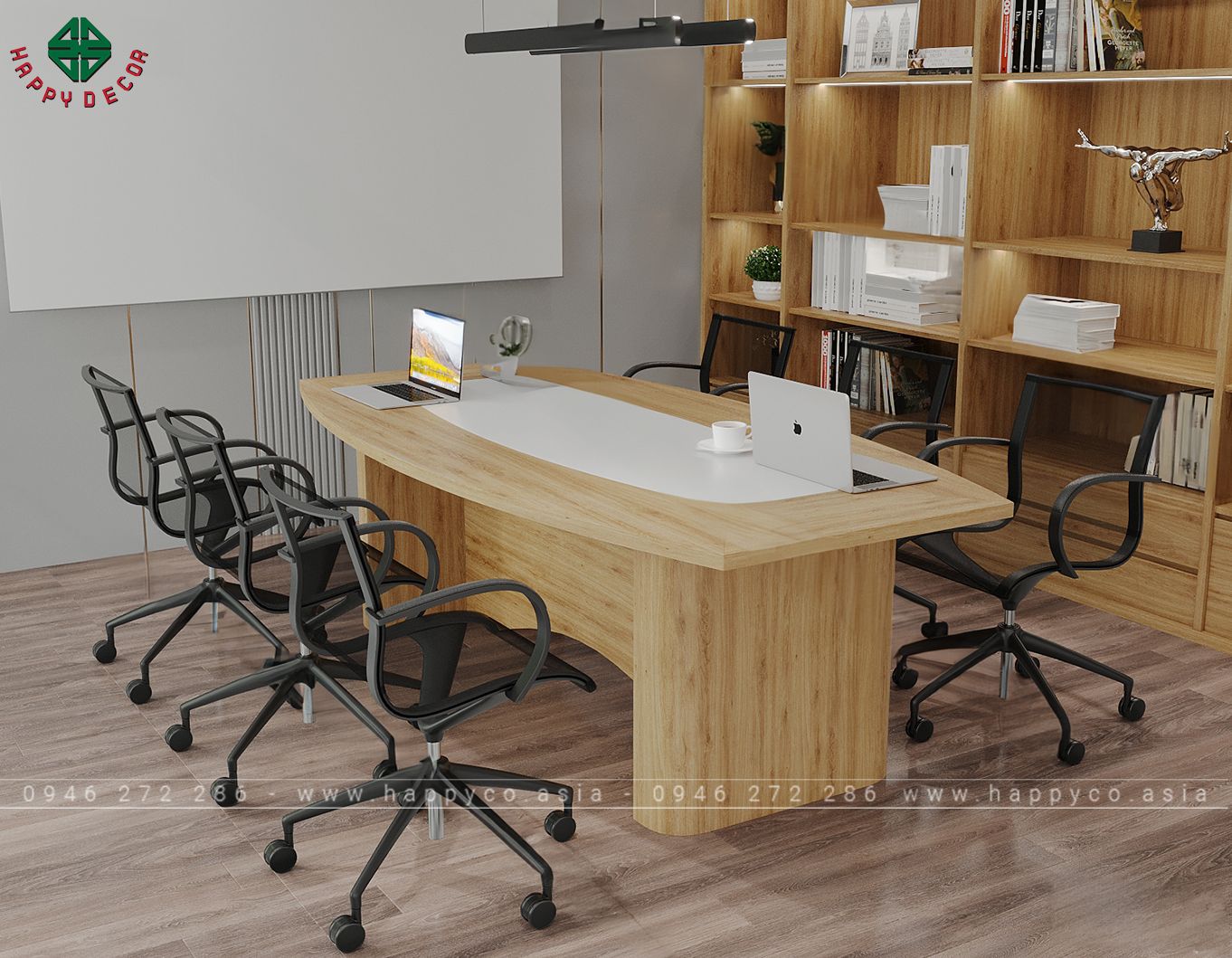 Bàn họp văn phòng dài 2,4m BH6803