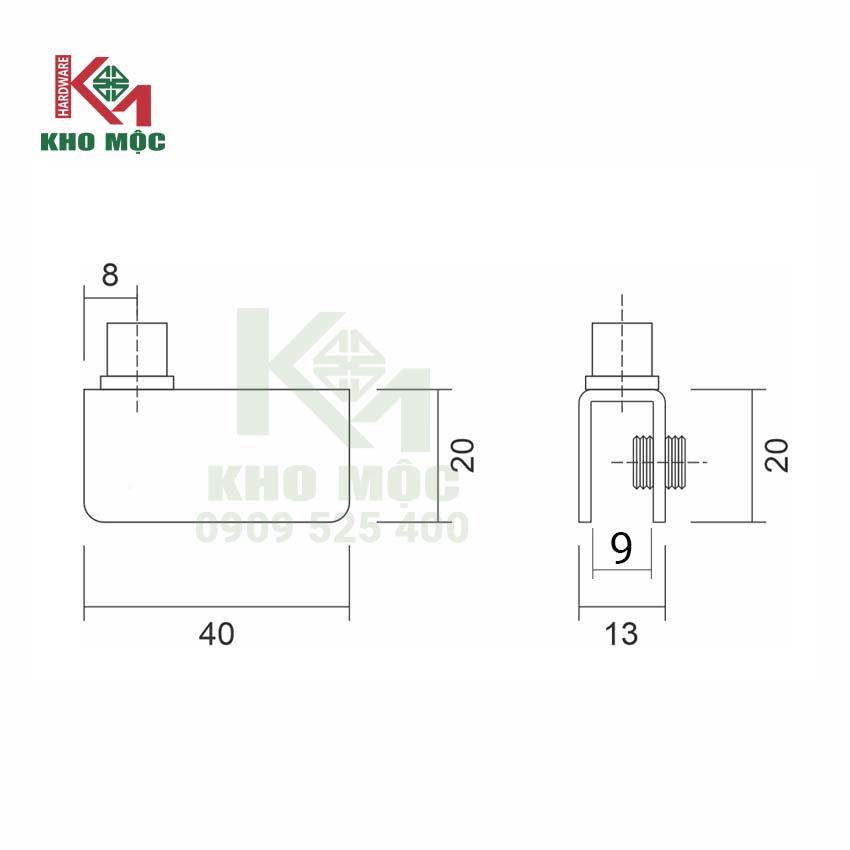 ban-le-kinh-don-nhan-mo-hammered-kho-moc