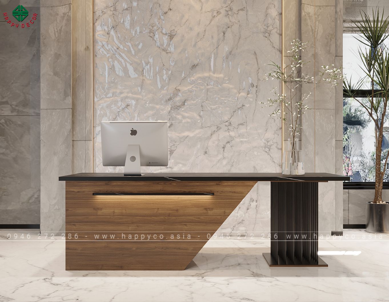 Bàn quầy spa đẹp hiện đại BQ6805