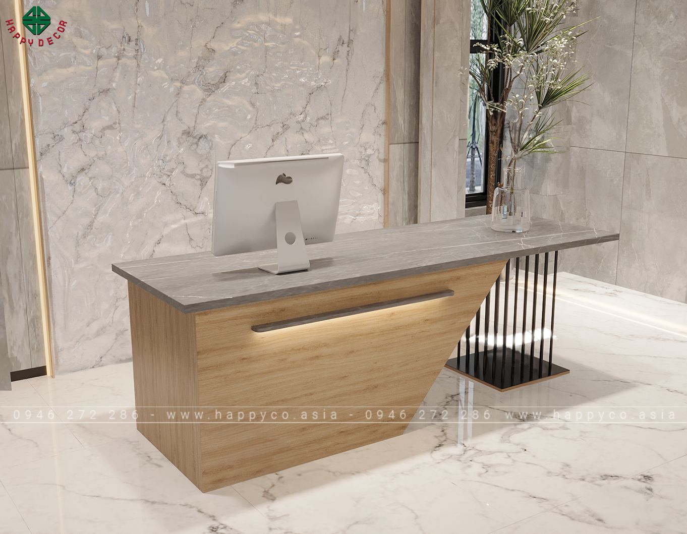 Bàn quầy spa đẹp BQ6805