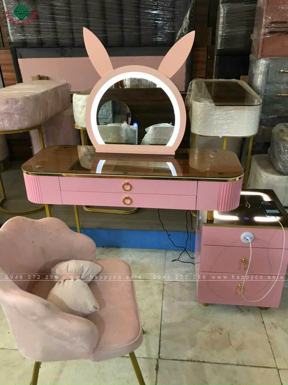 Bàn trang điểm gỗ MDF thanh lịch TN24