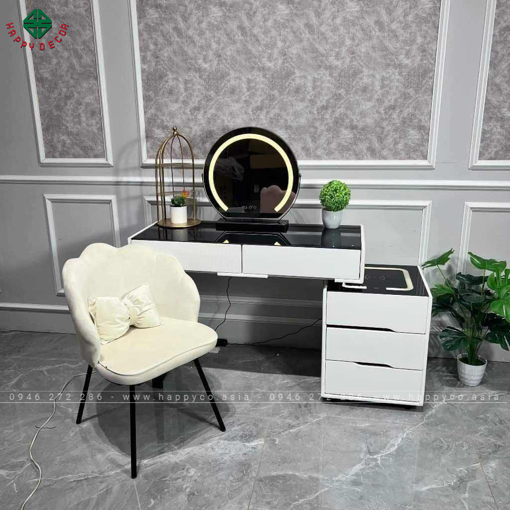 Bàn trang điểm gỗ MDF bọc nhưa TN43