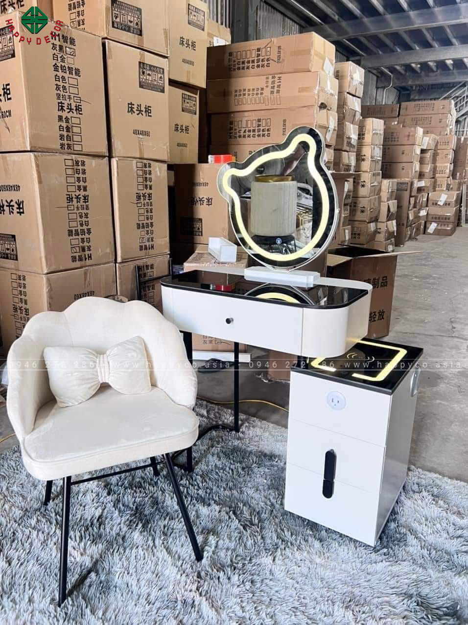 Bàn trang điểm gỗ MDF tại Biên Hòa TN45