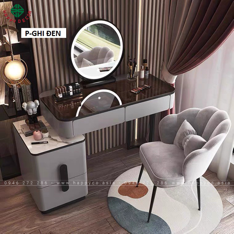 Bàn trang điểm gỗ MDF bọc nhựa TN44