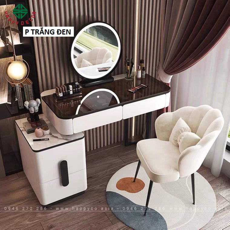 Bàn trang điểm gỗ MDF bọc nhựa TN47