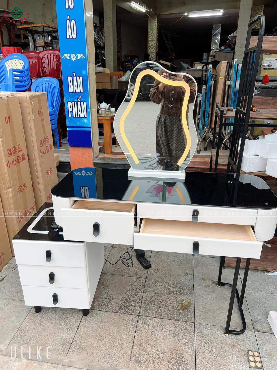 Bàn trang điểm gỗ MDF thông minh TN46