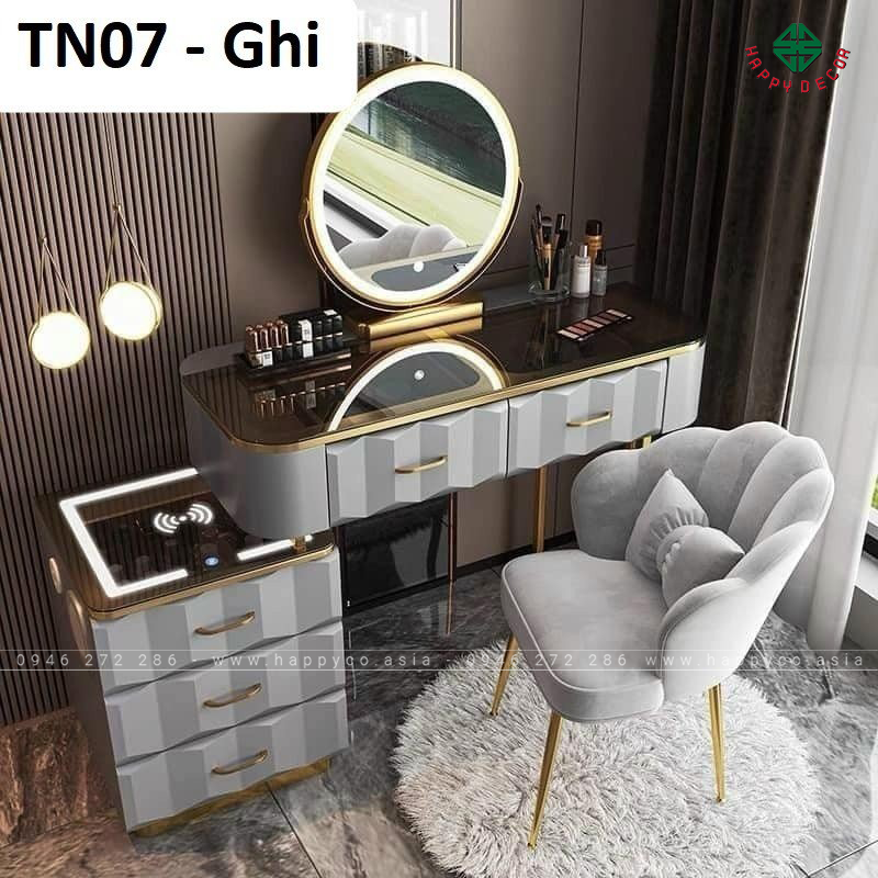 Bàn trang điểm gỗ MDF bọc nhưa TN68