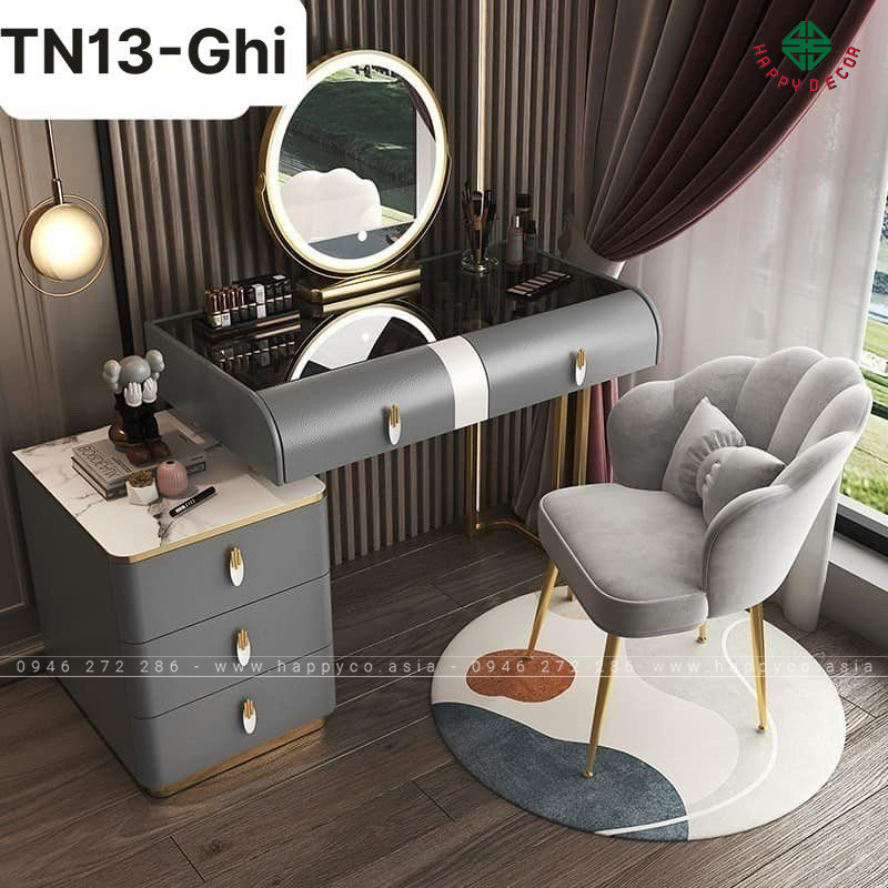 Bàn trang điểm gỗ MDF bọc nhựa TN72