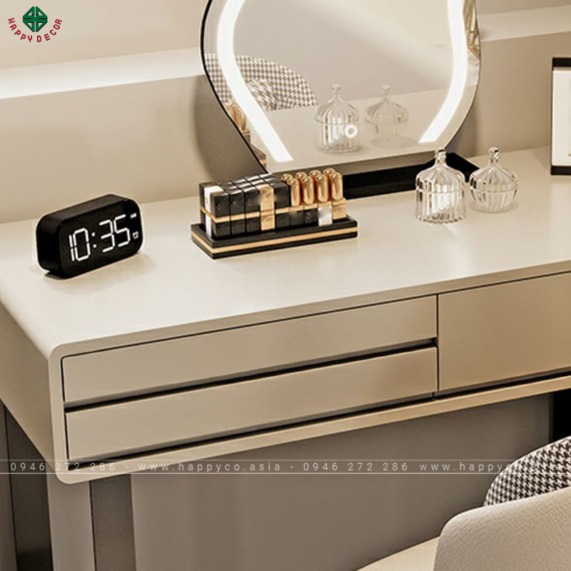 Bàn trang điểm gỗ công nghiệp màu trắng BP6856