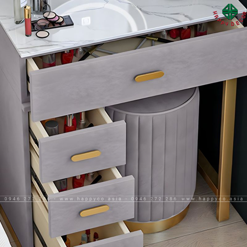 Bàn trang điểm gỗ công nghiệp có hộc kéo đa năng BP6852