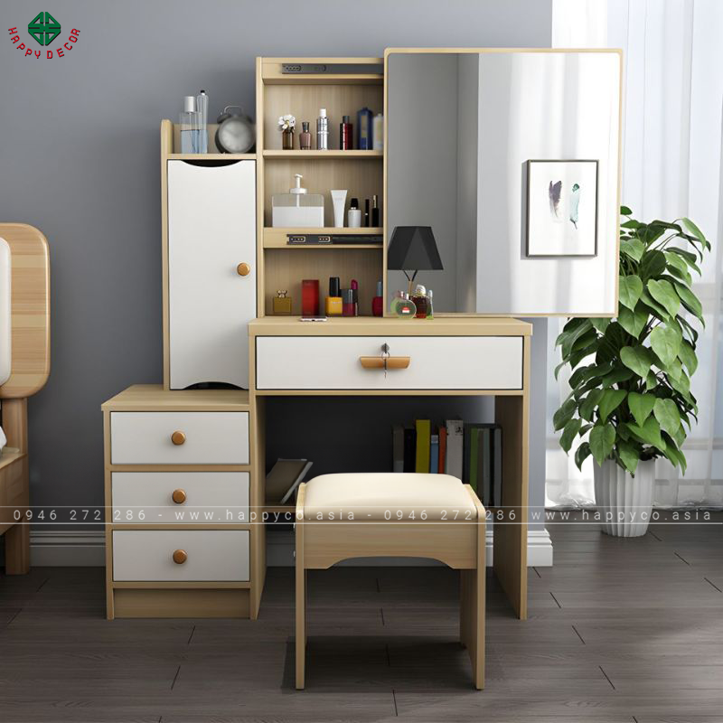 Bàn trang điểm gỗ MDF tiện lợi BP6849