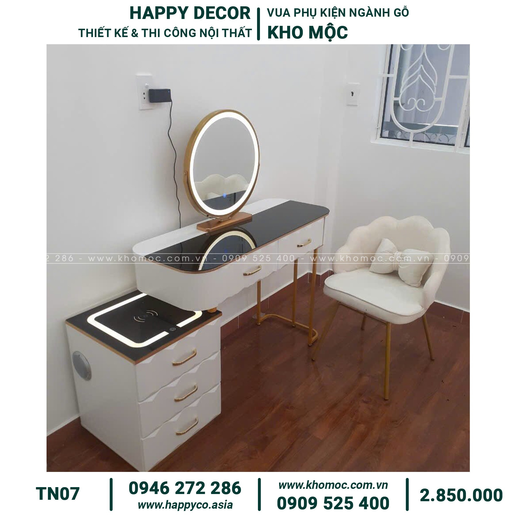 Bàn trang điểm sang trọng TN07