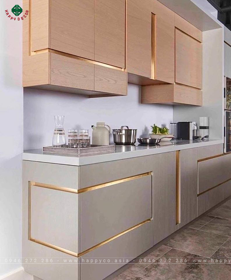 Sử dụng tủ bếp bằng PVC PIMA - Mẫu 03